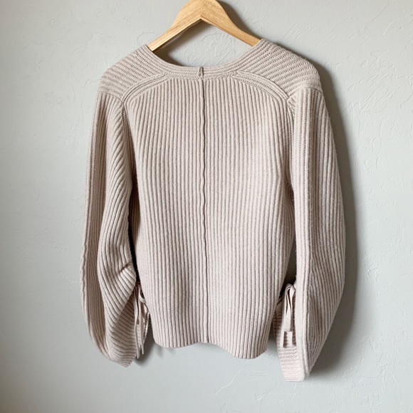 Brochu Walker Oat Cinched Sleeve Knit Sweater - Picture 8 of 11